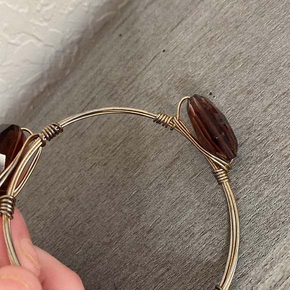 Buckle Bangle Bracelet with Gems - Picture 3 of 3